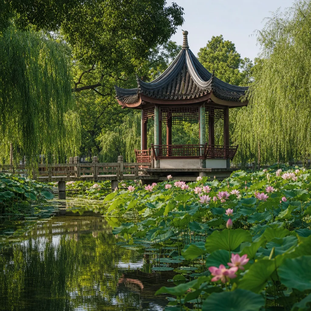 Pavilion of Lotus Breeze on All Sides