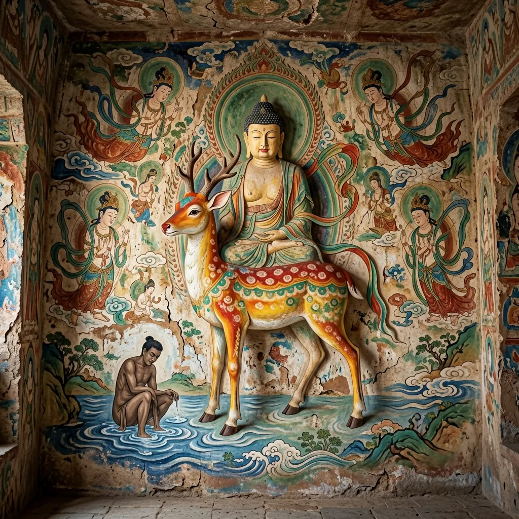 Jataka of the Nine-Colored Deer (Cave 257)