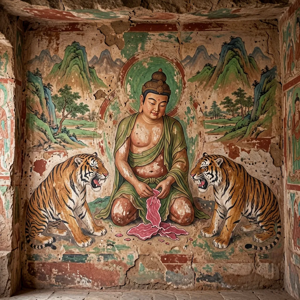 Jataka of Prince Sattva (Cave 428)