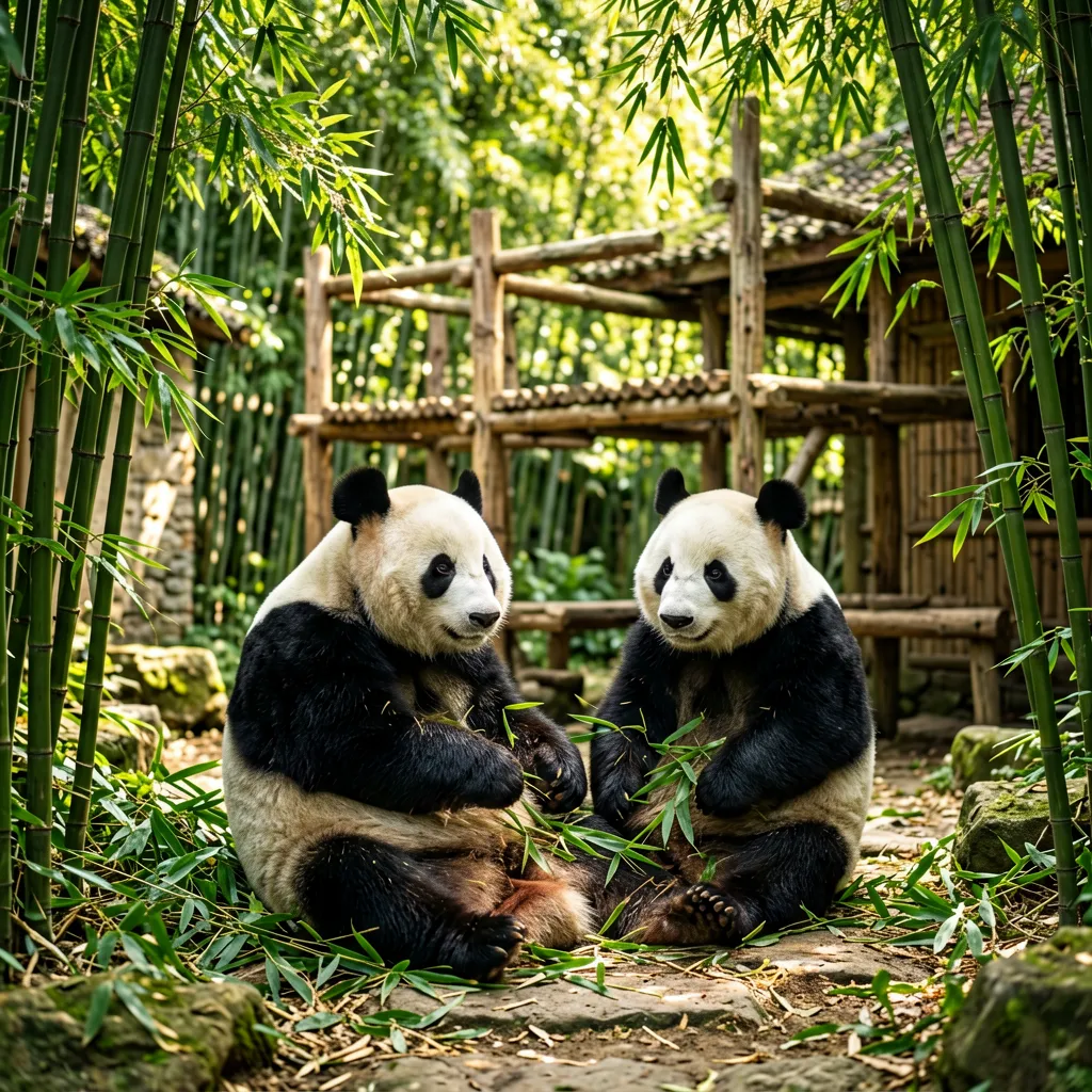 Adult Giant Panda Villa