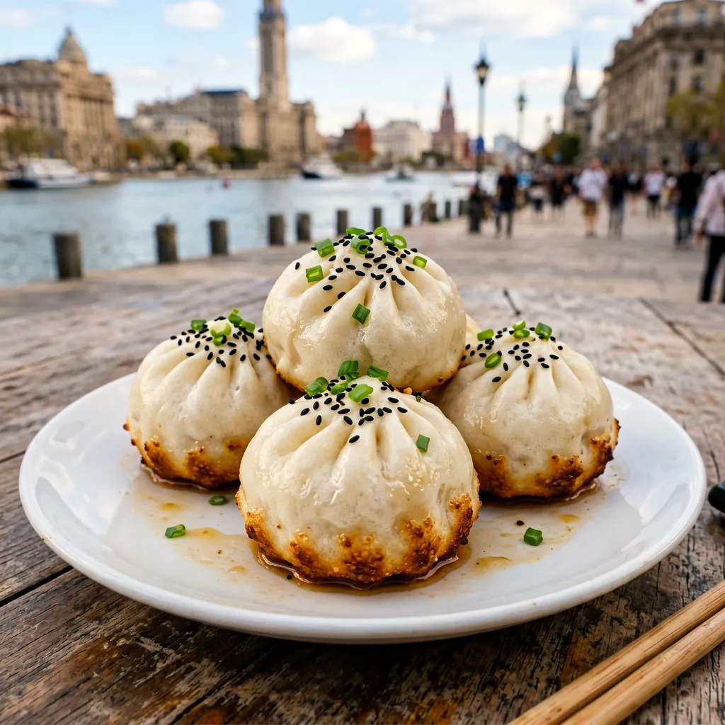 Shengjianbao (Pan-Fried Pork Buns)