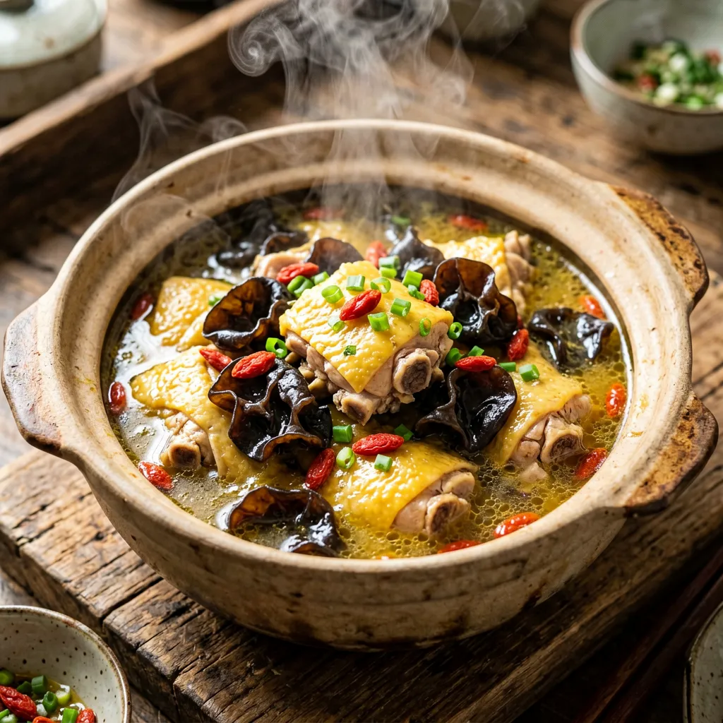 Stewed Local Chicken with Rock Ear