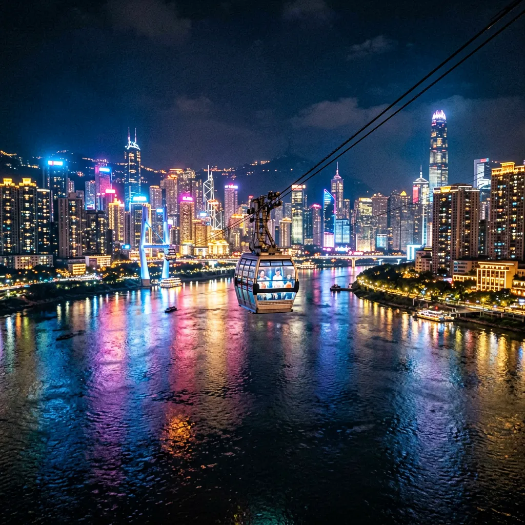 Mountain City Night View